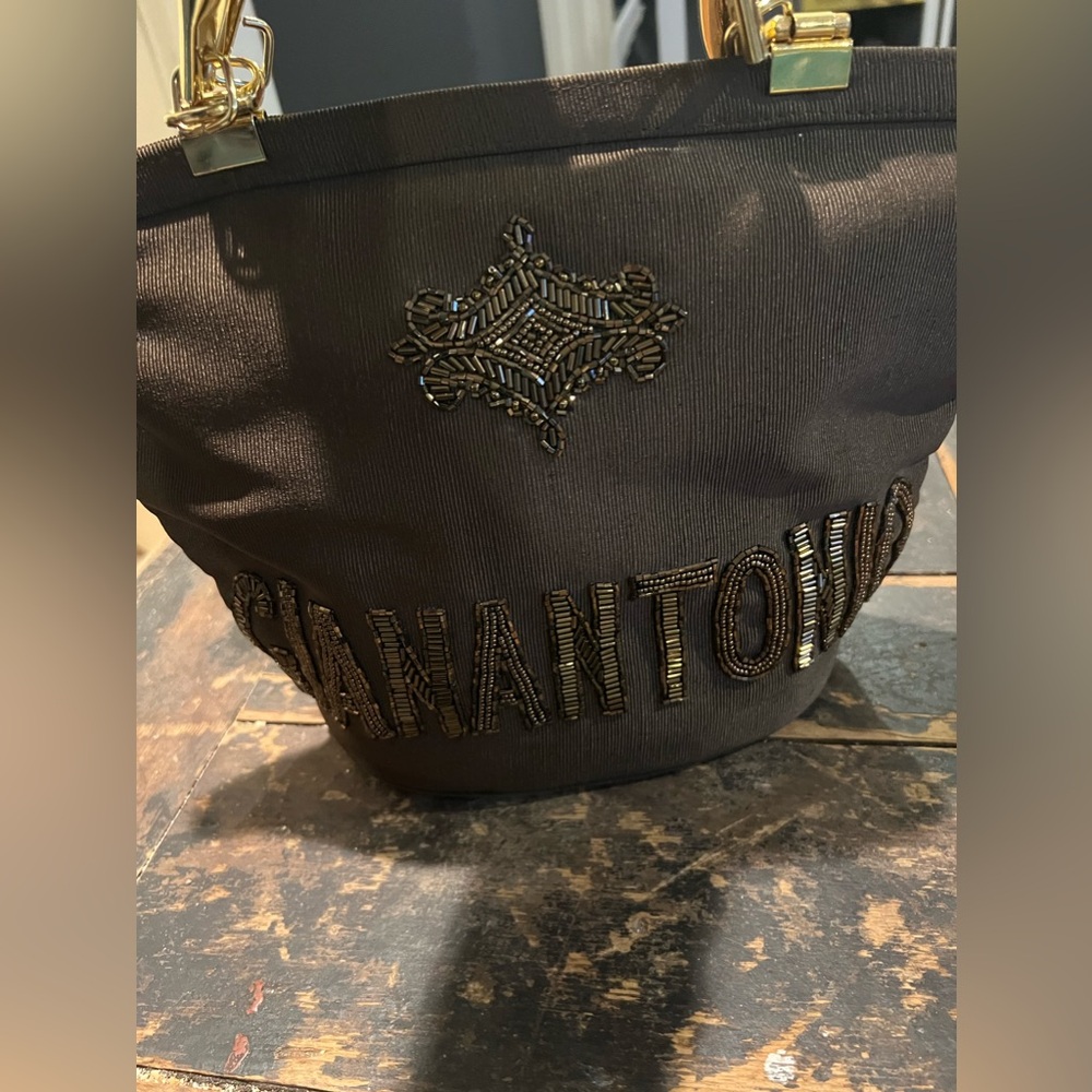 Brown nylon purse